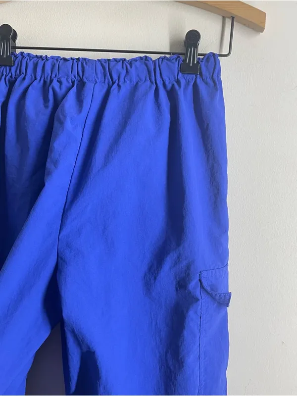Love Tree Nylon Cargo Pants size S Blue Purple Parachute Jogger Lightweight - Image 6