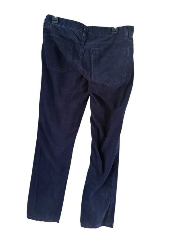 Women's J.Crew Navy Corduroy Matchstick Straight Leg Pants Size 31 - Image 9