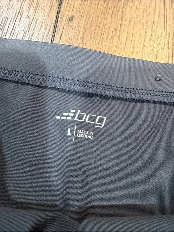 bcg women Athletic compression shorts in Charcoal Gray L - Image 2