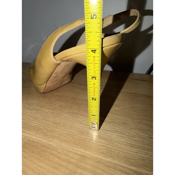 Jimmy Choo Peeptoe Slingback Nude Heels Size 40‎ SEE PHOTOS J - Image 11