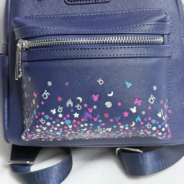 Loungefly Hong Kong Disneyland 15th Anniversary Exclusive Mini Backpack Purse - Image 4