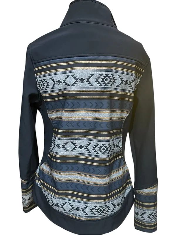✨Cinch women's bonded jacket featuring a southwestern Aztec geometric print S - Image 3