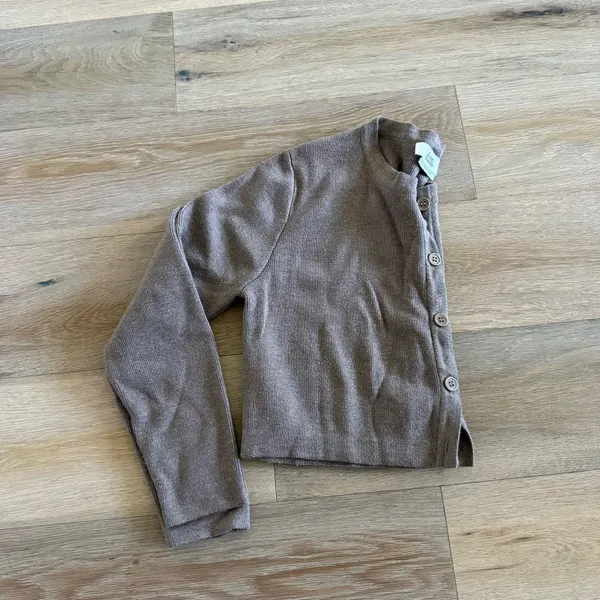 Cropped Brown Cardigan Size XS - Image 2