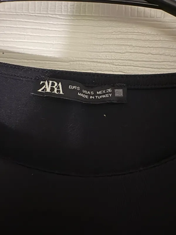 ZARA Black Long Sleeve Bodysuit - Image 4