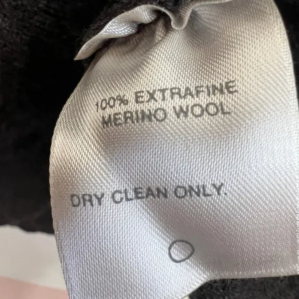 Nordstrom Gray Wool Sweater Collared‎ Made in Italy Minimalist Classic Luxury Small - Image 5