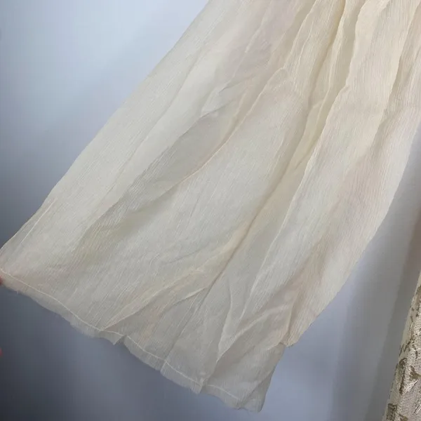 Free People Mini Boho Dress Women Size 0 Cream Embroidered Witch‎ Fairy Concert - Image 5