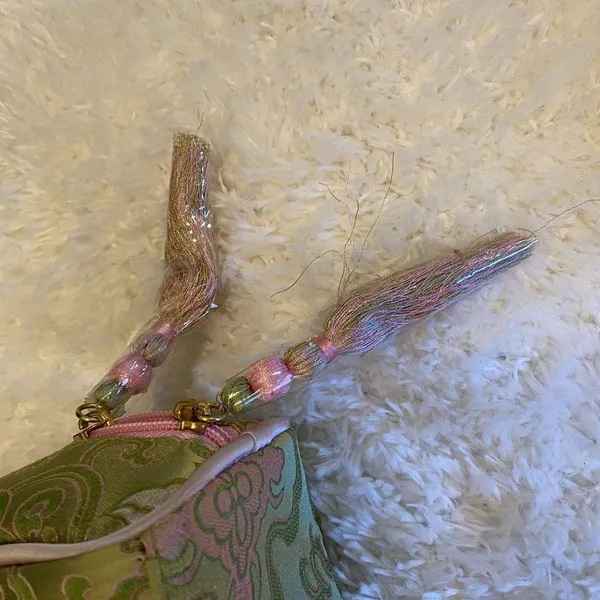 NWOT 3-Piece Travel Toiletry, Jewelry Roll & Makeup Bag Set, Pink & Light Green - Image 15