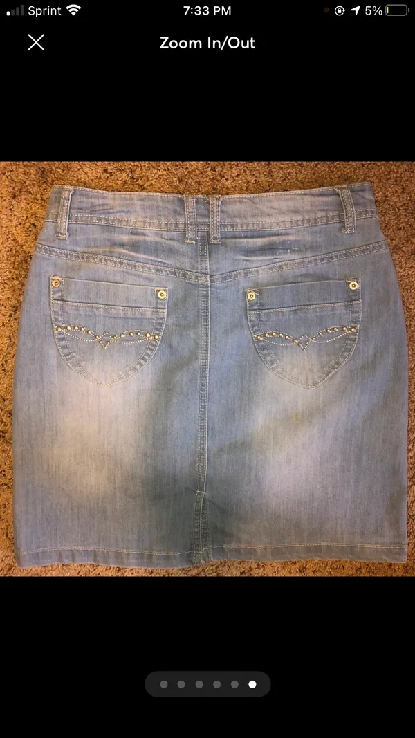 Jean Skirt Blue Size M - Image 6