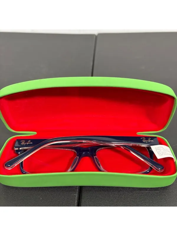 Ray Ban RB 5268 Unisex Rectangle Blue Eye Glasses - Image 2