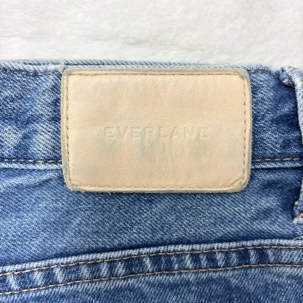 Everlane Women's Straight Leg Blue Jeans size 27‎ crop - Image 13