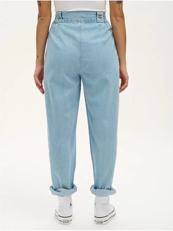 Lucy & Yak Addison Light Wash Denim High Rise Jeans - Image 15