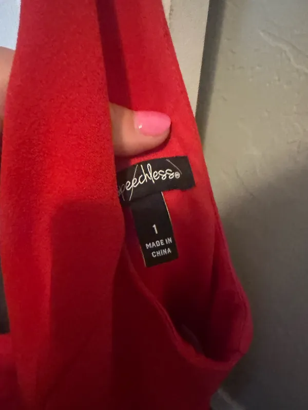 Red dress, worn once Size 1 - Image 3