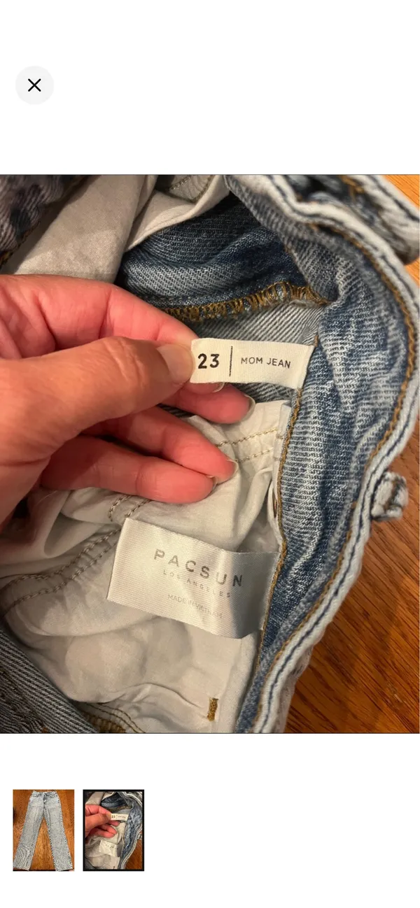 PacSun Light Blue Straight Leg Women's Jeans - Image 2