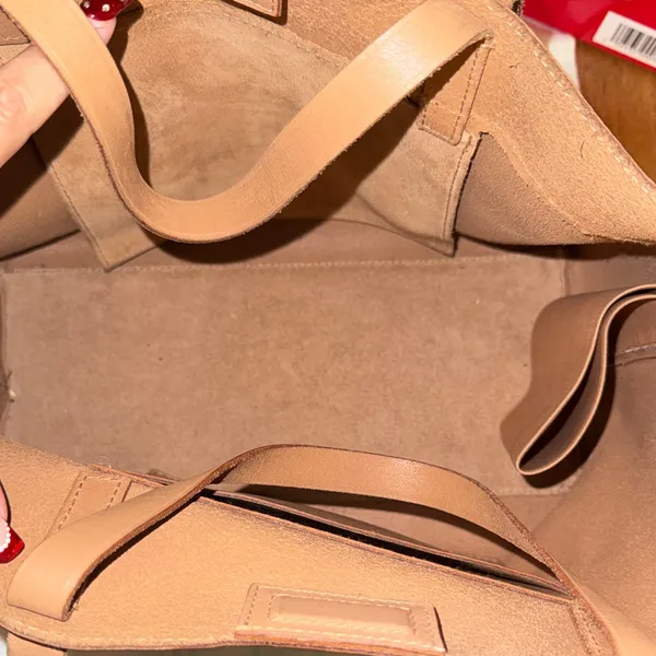 Madewell Elegant Tan Leather‎ Tote Bag - Image 5