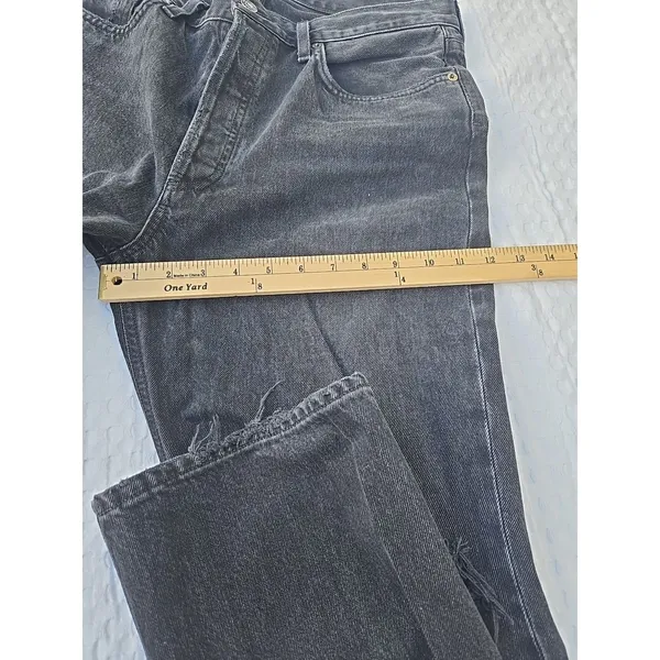 AGOLDE Lana Jean Women’s Size 30 Black Straight Leg Button Fly - Image 9