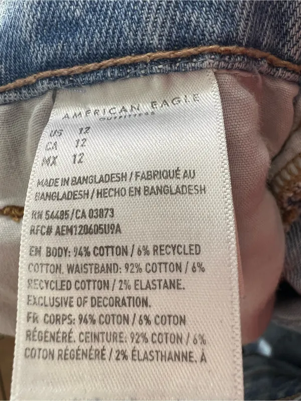 American Eagle Outfitters Light Blue baggy mom short size 12 - Image 12