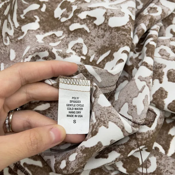 Jackie O Loungewear‎ Maxi Dress Womens Small Resort Coastal Animal Print Stretch - Image 11