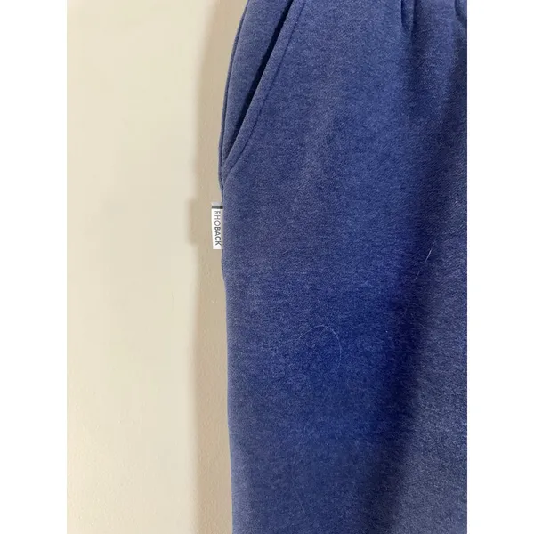Rhoback Clarity Jogger Heather Fleet Navy Blue High Rise Sweatpants Small NEW - Image 4