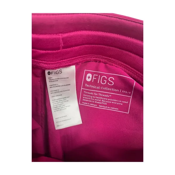 Figs Joggers Scrub Pants Women XX Small P Pink High Zamora Technical Utility - Image 3
