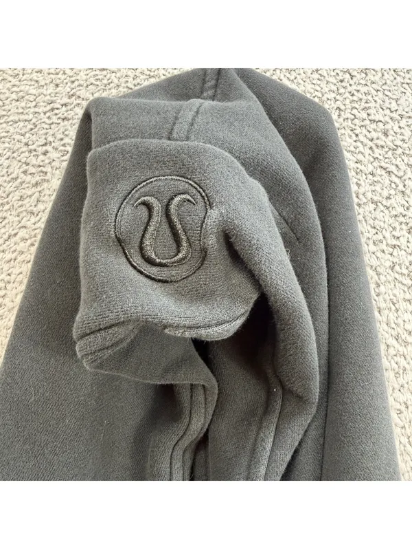 Lululemon Scuba Oversized Half-Zip Hoodie Black Women's M/L Yoga Running Gym - Image 6