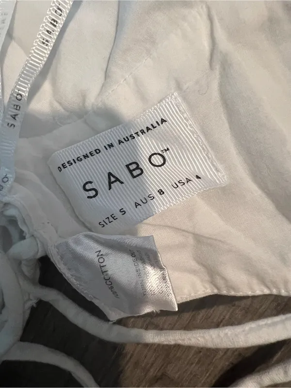 SABO Skirt Ginny Top in white small - Image 11