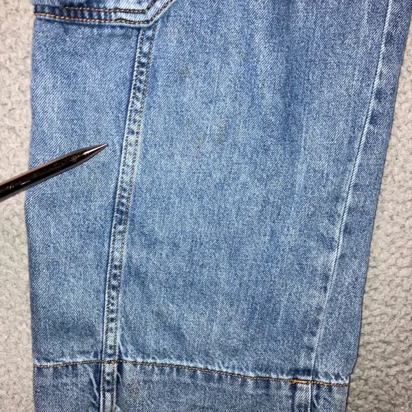 Wild Fable High Rise Cargo Jeans 6 28X30 Blue Streetwear Wide Leg Utility - Image 4