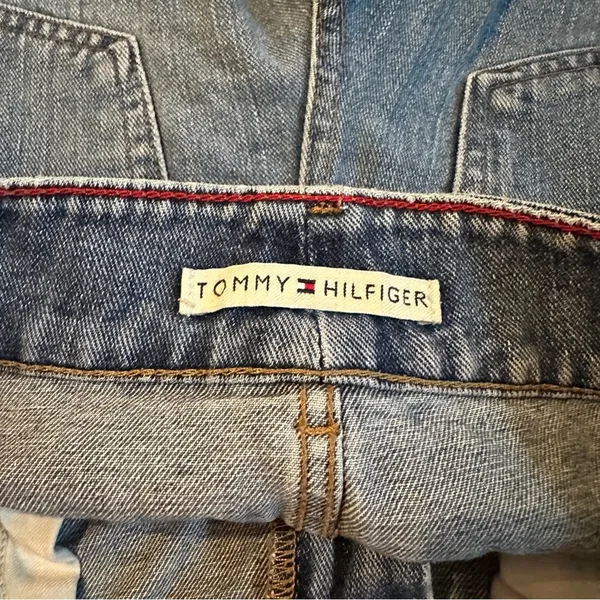 Vintage Tommy Hilfiger Medium Wash High Rise Denim Shorts Sz‎ 8 - Image 4