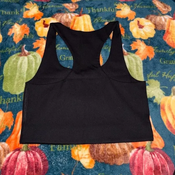 GIRLFRIEND COLLECTIVE Paloma Racerback Bra + High-Rise Bike Shorts Set — Black - Image 3