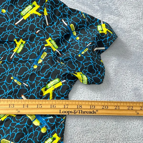 Dixxon Party Soaker 5000 Shirt Womens Small Black Water Gun Print Stretch Casual - Image 8