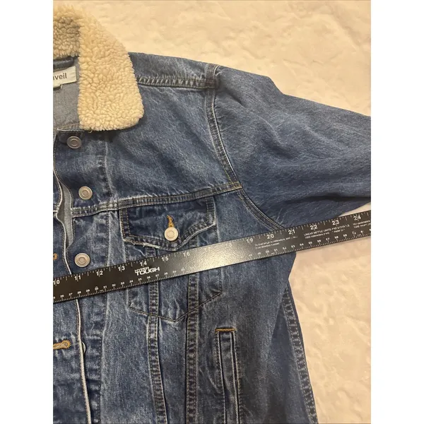 Unveil Denim Jacket Size Women’s Large Blue Jean - Image 11