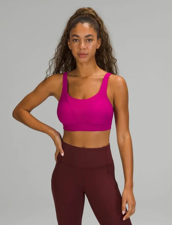 Lululemon Run Times Bra Ripened Raspberry (RIPR) Size 32DDD NWT *Adjustable* - Image 2