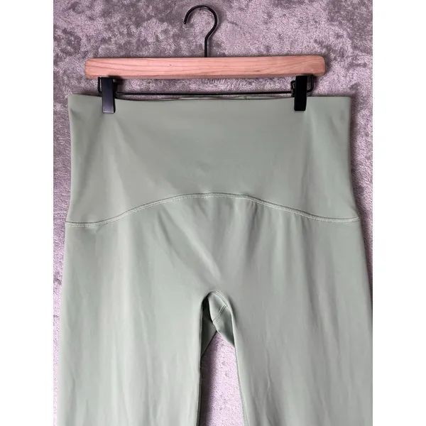 SPANX Booty Boost Leggings 1X Green High Rise Compression Active Workout - Image 2