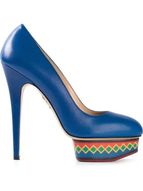 Charlotte Olympia Dolly Maraca leather platform pumps size 35 - Image 2