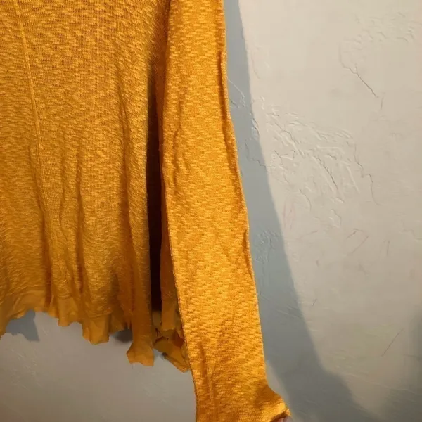Left of Center Butter‎ Yellow Asymmetrical Long Sleeve Top - Image 7