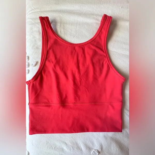 Lululemon Power Pivot Tank Top *Everlux - Carnation Red - 6 - Image 6