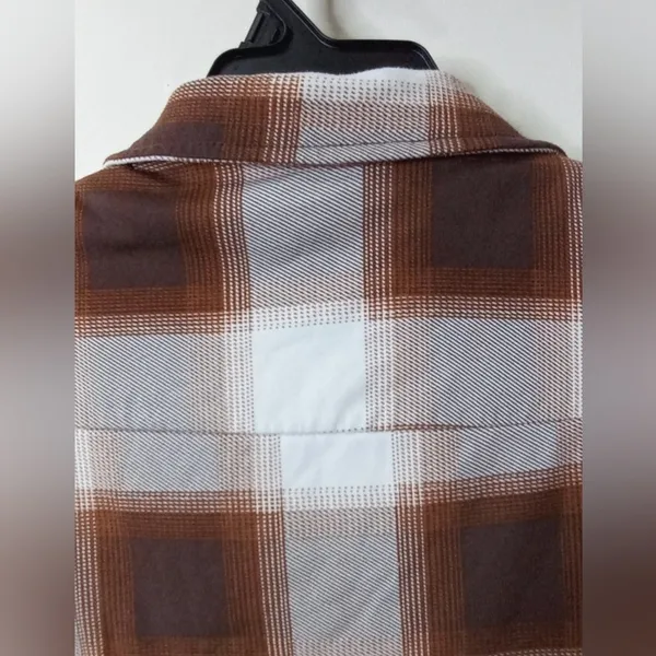 Rue21 Brown Plaid Sherpa-Lined Shacket‎ XS - Image 7