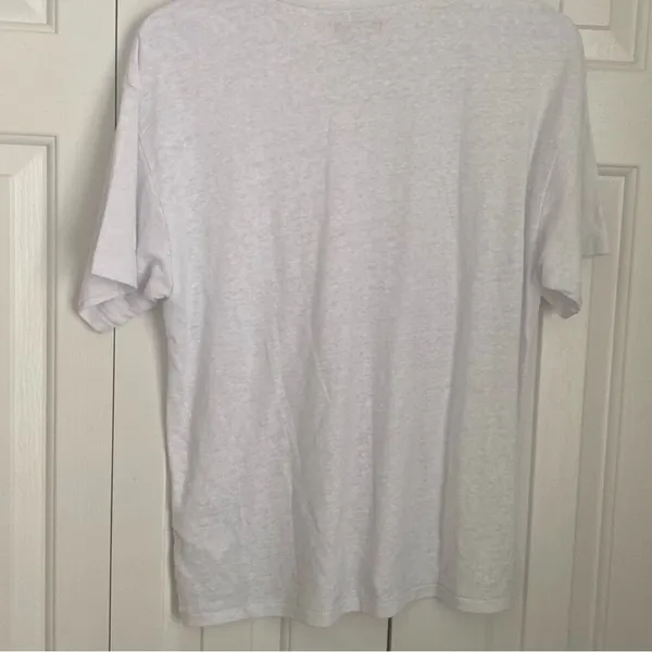 Madewell Linen-Blend Crewneck Oversized Tee White M - Image 3