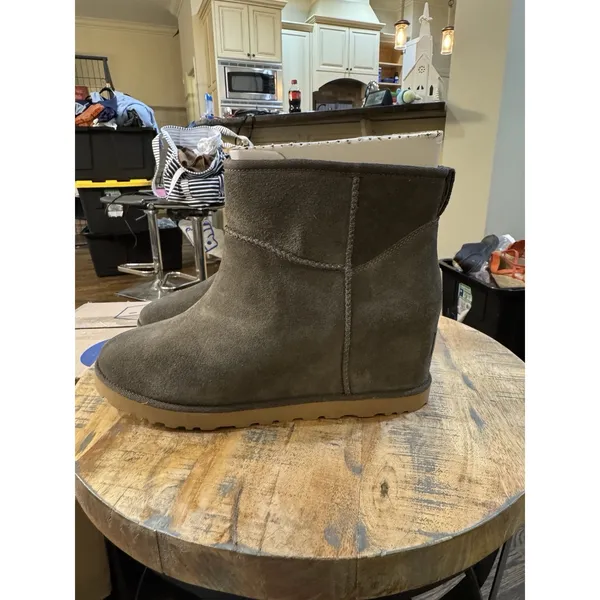 Ugg Classic Femme Mini Slate Wedge Ankle Boots Us 12 / Eu 43 / Uk 10 - Image 2