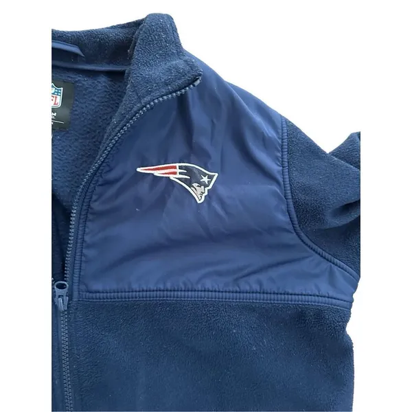 NFL team apparel women’s Patriots zip up fleece jacket sz‎ L - Image 6