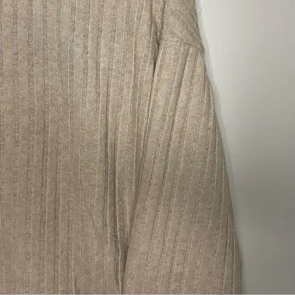 SHEIN Drop Shoulder Ribbed Knit Top & Pants Set, Khaki, Size XS, EUC - Image 7