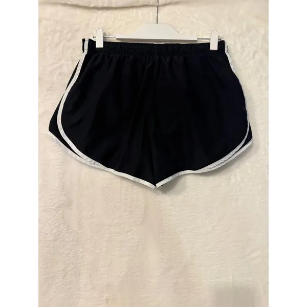 Nike Dri-FIT Tempo Running Shorts Black White Athletic Gym Training Womens Large - Image 4