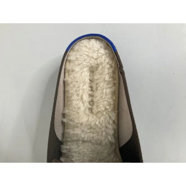 Rothys The Merino Slipper Espresso Brown Gold Bit Mules Tortoise Sole Womens 9 - Image 9