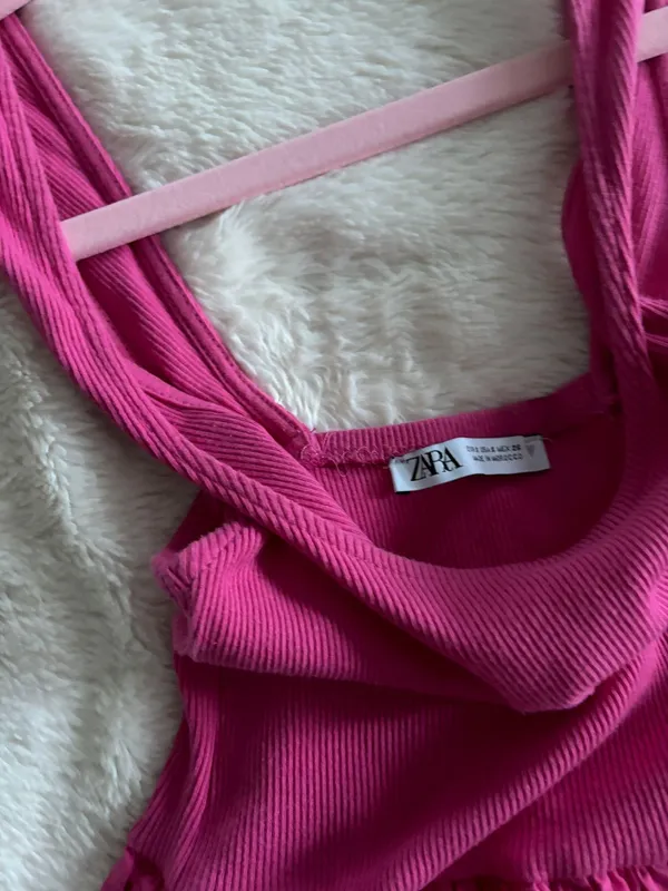 Zara Pink Mini Dress - Image 4