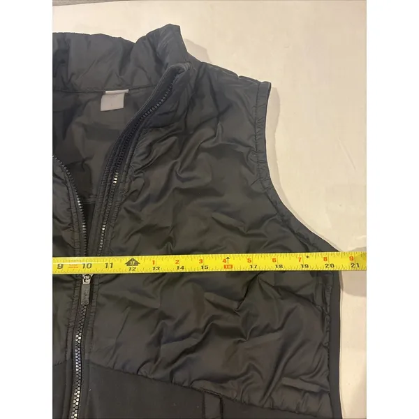 Calia Pure Black Cold Dash Run Slim‎ Puffer Vest Running Reflective Size Large - Image 6