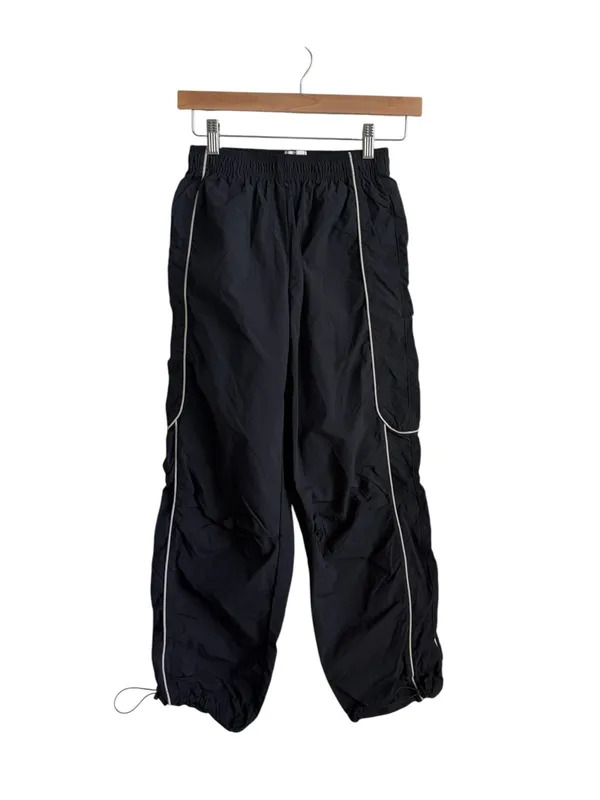 BDG Urban Outfitters Jess Straight Leg Nylon Track Pants Black XS - Image 2