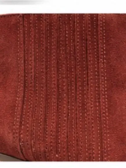 Dolce Vita Burgundy Suede Ankle Booties Size 9.5 Block Heel Chelsea Boots - Image 6