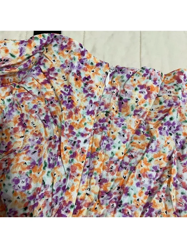 New Lulus Floral Midi Skirt - Image 5