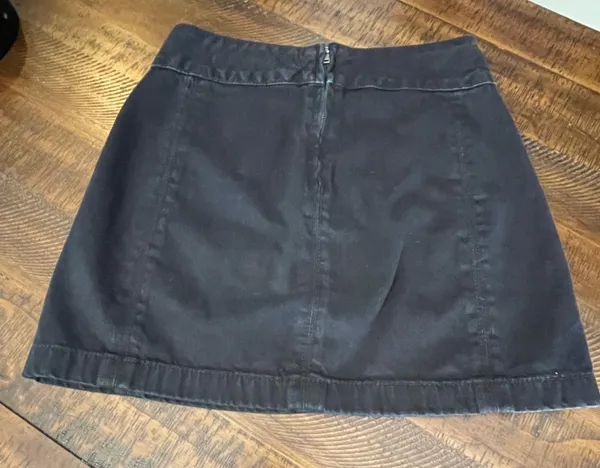 Modern Femme Denim Mini Skirt Black Size 0 - Image 5