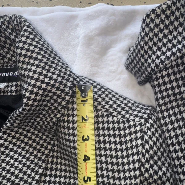 Westbound Houndstooth Pea Coat Sz 12 Wool Blend Exclusively Made For Dillard’s - Image 15