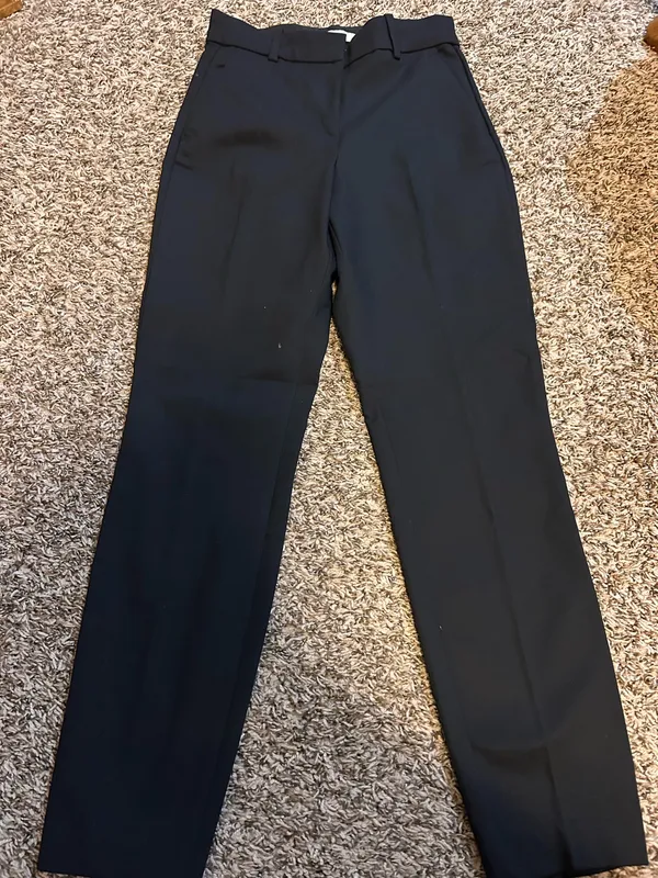 H&M Dress Pants Black Skinny Mid-Rise - Image 3